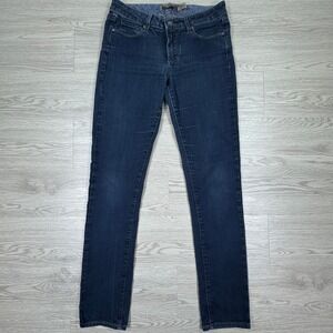 Paige Women's Jeans Skyline Skinny Dark Wash Blue‎ Size 27 Stretch Denim